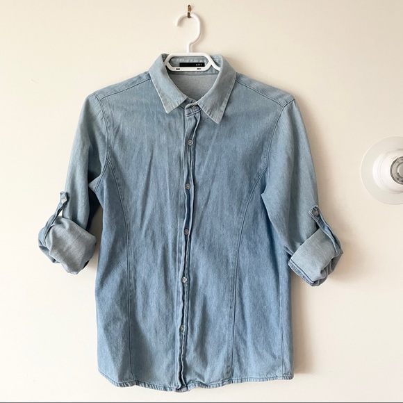 💙 Vintage Denim Long Sleeve Top - Picture 7 of 12